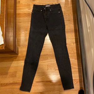 Madewell black skinny jeans